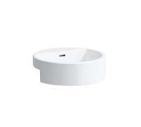 Laufen Living - Lavabo à encastrer 46x46 cm, sans trou pour robinetterie, blanc H8134310001091