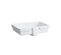 Laufen Living - Lavabo à encastrer, 55x36 cm, sans trou pour robinetterie, blanc H8124300001091
