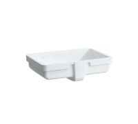 Laufen Living - Lavabo à encastrer, 55x36 cm, sans trou pour robinetterie, blanc H8124310001551