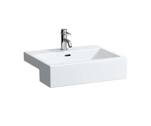 Laufen Living - Lavabo à encastrer 55x46 cm, avec 1 trou pour robinetterie, blanc H8134320001041