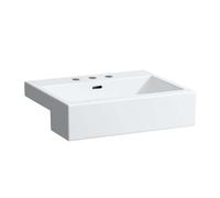 Laufen Living - Lavabo à encastrer 55x46 cm, avec 3 trous pour robinetterie, blanc H8134320001081