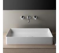 Living vasque à poser, rectangulaire non percé, sans tp 600x340x110 blanc lcc - LAUFEN H8114344001121