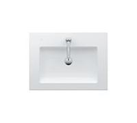 LAUFEN Living Square lavabo 8164310001041 65 x 48 cm, blanc, avec trop - plein, 2000 trou du robinet