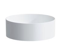 LAUFEN Living Square vasque, sans trou pour robinet, sans trop-plein, 380x380mm, H8114357571121, Couleur: blanc mat