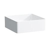 LAUFEN Living Square bol 8114334001121, LCC, 36x36cm, sans trop-plein ni trou pour robinet, céramique saphir