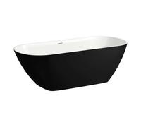 Laufen Lua - Baignoire 170x75 cm, noir mat/blanc H2200820680001