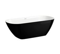 LAUFEN LUA Baignoire à poser, 750x1700x540mm, en Marbond, H2200820640001, Couleur: extérieur noir/intérieur blanc