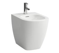 LAUFEN LUA Bidet au sol, avec trop-plein, 1 trou pour robinet, 360x520mm, robinets d'angle intérieur, H8320814003021, Couleur: Blanc avec LCC