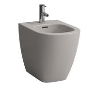 LAUFEN LUA Bidet au sol, avec trop-plein, 1 trou pour robinet, 360x520mm, robinets d'angle intérieur, H8320810373021, Couleur: Manhattan