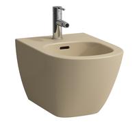 LAUFEN LUA bidet mural, avec trop-plein, 1 trou pour robinet, 360x520mm, robinets d'angle intérieur, H8300810183021, Couleur: Beige Bahama