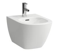LAUFEN LUA bidet mural, avec trop-plein, 1 trou pour robinet, 360x520mm, robinets d'angle intérieur, H8300810003021, Couleur: Blanc