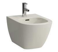 LAUFEN LUA bidet mural, avec trop-plein, 1 trou pour robinet, 360x520mm, robinets d'angle intérieur, H8300810493021, Couleur: Pergame
