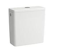 Laufen Réservoir de chasse d’eau Lua H8270820009721 universel DualFlush arrivée latérale blanc
