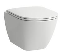 Laufen Lua cuvette wc avec abattant à descente lente suspendue sans bride avec vortex blanc H8660820000001