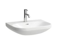 Laufen Lavabo Lua 60x46 cm semi-circulaire avec trop-plein et trou pour robinet Blanc brillant