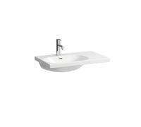 LAUFEN LUA lavabo, 1 trou pour robinet, avec trop-plein, 750x460mm, tablette à droite, H8170864001041, Couleur: Blanc avec LCC