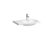 LAUFEN LUA lavabo, 1 trou pour robinet, avec trop-plein, 750x460mm, tablette à gauche, H8170854001041, Couleur: Blanc avec LCC