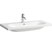 Laufen Lavabo meuble Lua H8160890001071 100x46 cm double avec trop-plein 2 trous blanc