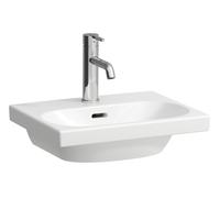 Laufen Lavabo Lua 45x35 cm rectangulaire blanc 1 trou + trop-plein H8150810001041