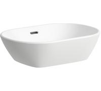 Laufen Lua lavabo 50x35 cm ovale à poser blanc brillant H8120834001121
