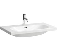 Laufen - Lavabo Lua 80x46 cm rectangulaire blanc brillant avec trop-plein sans trou H8160870001091