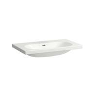 Laufen Lua - Lavabo de meuble 46x80 cm, avec trop-plein, sans trou pour robinet, LCC, blanc H8100874001091
