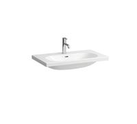Laufen Lua - Lavabo de meuble 46x80 cm, avec trop-plein, sans trou pour robinet, LCC, blanc H8100874001091