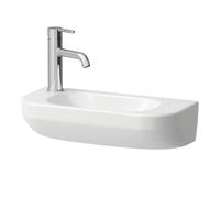 Laufen Lua - Lave-mains 50x23 cm, sans trop-plein, trou de robinetterie à gauche, blanc H8150820001131