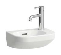 LAUFEN LUA lave-mains, 1 trou de robinetterie à droite, vasque à gauche, avec trop-plein, 360x250mm, H8150800001061, Couleur: Blanc