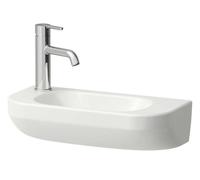 Laufen Lua - Lave-mains 50x23 cm, sans trop-plein, trou de robinetterie gauche, LCC, blanc H8150824001131