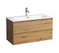 LAUFEN LUA Set LANI Set complet, lavabo 1 trou de robinetterie incl. meuble sous-lavabo, 1000x515x440mm, H8600882671041, Couleur: ChÃªne sauvage