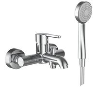 LAUFEN LUA Mitigeur de baignoire, apparent, avec accessoires, chromé, saillie 159mm, H3210810041311