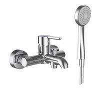 LAUFEN LUA Mitigeur de baignoire, apparent, avec accessoires, chromé, saillie 159mm, H3210810041311