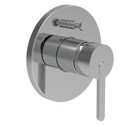 Lua mitigeur bain-douche encastré pour simibox avec clapet anti-retour chromé - LAUFEN H3210860040101