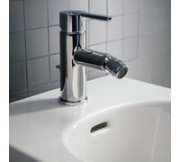 Lua mitigeur de bidet bec fixe 110mm chromé - LAUFEN H3410810041141