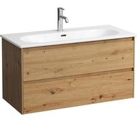 LAUFEN LUA Set LANI Set complet, lavabo 1 trou de robinetterie incl. meuble sous-lavabo, 1000x515x440mm, H8600882671041