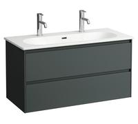 LAUFEN LUA Set LANI Set complet, lavabo 2 trous pour robinetterie incl. meuble sous-lavabo, 1000x515x440mm, H8600882661071