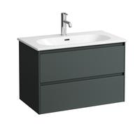 LAUFEN LUA Set LANI Set complet, lavabo avec meuble sous-lavabo, 800x515x440mm, H8600872661041, Couleur: Trafic gris