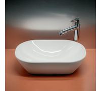 Laufen Vasque à poser Lua 50x35 cm ovale sans trop-plein sans trou pour robinet blanc H8120834001121