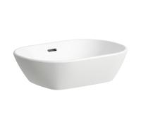 Laufen Vasque Lua 50x35 cm ovale à poser blanc brillant avec trop-plein H8120830001091