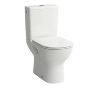 Laufen Lua - WC combiné avec siège SoftClose, évacuation par le bas, remplissage latéral, Rimless, DualFlush, blanc H8670870009721
