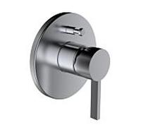 LAUFEN match0 Kartell H3213360900101 pour mitigeur de bain à encastrer avec interrupteur de tuyau, acier inoxydable