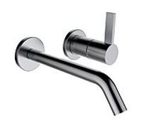 LAUFEN match0 Kartell lavabo à encastrer 2 trous H3113360901201 , saillie 175mm, Inox