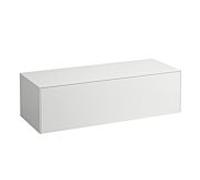 LAUFEN Sonar caisson à tiroirs / buffet H4054200341431 117,5x34x45,5cm, buffet sans découpe, blanc mat / Nero Marquina