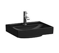 Laufen Meda accessoire lave-mains H8161117161041 45x35cm, avec trop-plein, trou de robinetterie 2000 par vasque, noir mat
