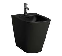 Laufen Meda - Bidet à poser, trou pour robinet, noir mat H8321117163021