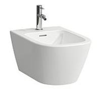 Laufen Bidet suspendu Meda H8301107573021 1 trou pour robinet, trop-plein, blanc mat 540x360x270 mm