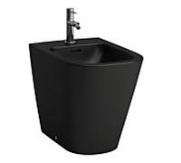 LAUFEN MEDA Bidet au sol, 1 trou pour robinetterie, avec trop-plein, 360x540x430mm, H8321117163021, Couleur: Noir Mat