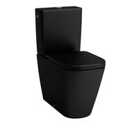 Laufen Meda - Cuvette WC combiné, évacuation vario, Rimless, noir mat H8241117160001