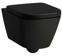 Laufen Meda cuvette de wc suspendue avec vortex noir mat H8201107160001